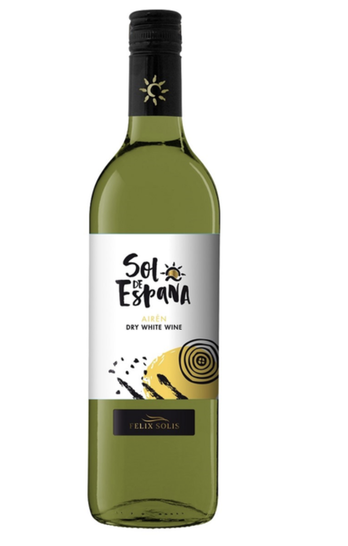 Вино ТМ Сол Де Испана 11% сухое белое Айрен 0,75л